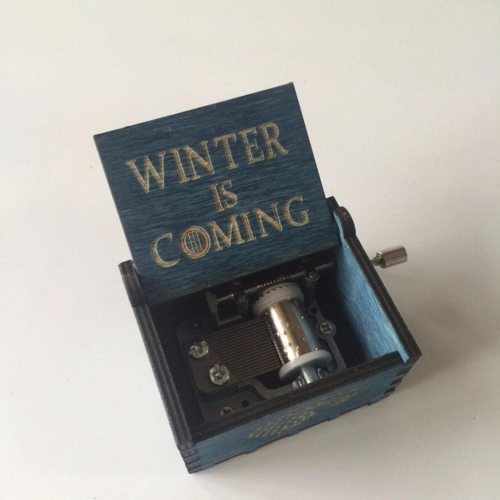 Engraved wooden music box Game of Thrones