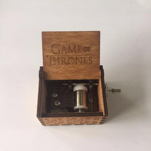 Engraved wooden music box Game of Thrones