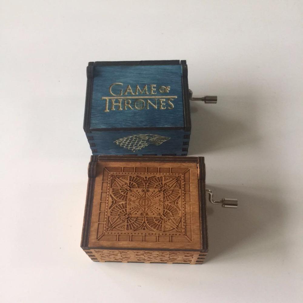 Engraved wooden music box Game of Thrones