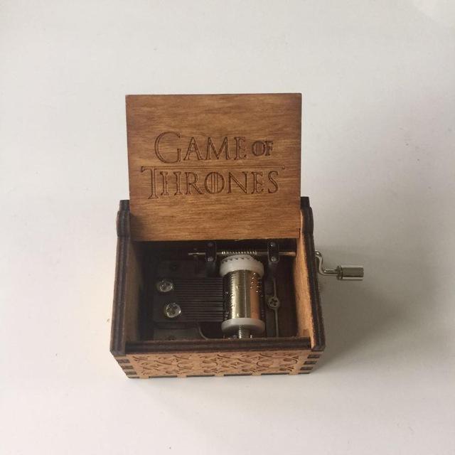 Engraved wooden music box Game of Thrones