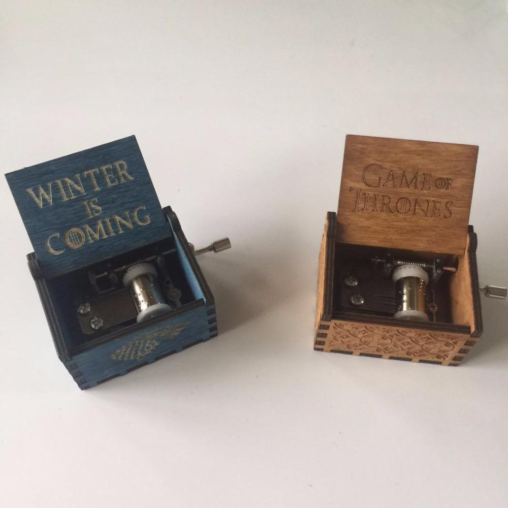 Engraved wooden music box Game of Thrones